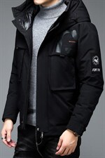 中年羽绒服男冬季宽松连帽羽绒服爸爸冬装保暖外套ALXB8808-P285图片