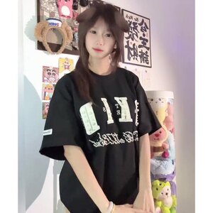 原版刺绣+钉珠纯棉短袖ZX0224-P38图片