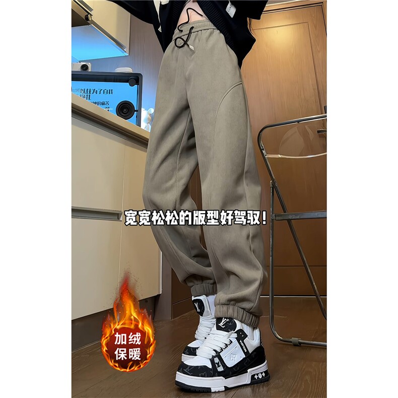 欧绵绒复合奥粒绒加厚保暖束脚弯刀版型A061-AX00879加绒-特P30图片