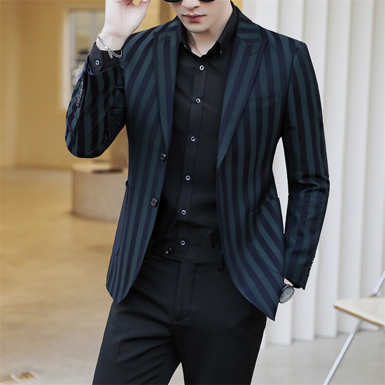 26做货-男士休闲西装修身韩版西服外套小西装上衣DX6104P165图片