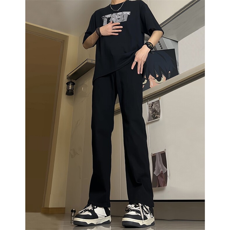 现货主推弹力渐变大码直筒微喇毛边牛仔裤K860-K861-K866-P50,男装牛仔裤,星座205