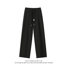 夏季大码抽绳松紧腰带褶冰丝防蚊直筒休闲长裤K8498-P25【特价】，男装休闲裤，电商A007