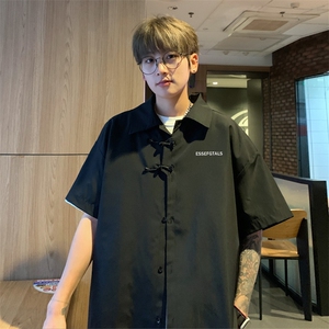 ！2025夏季新款男士风短袖衬衫情侣中式衬衣CS103特P33,穿搭男秋天阿迪图片