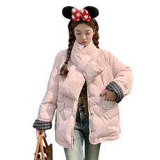 韩系减龄两面穿短款棉服外套女2025冬季新款显瘦保暖加厚棉衣棉袄，女装棉衣/棉服，2C260