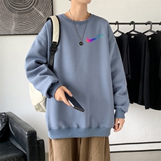 Y2363P38秋季新款港风印花圆领卫衣男潮宽松帅气百搭休闲外套，男装卫衣，星座510A-1