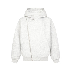 春季重磅380克全棉宽松设计感拉链套头连帽卫衣外套AH912-P58，女装短外套，星座610B-1