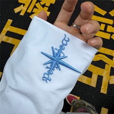 六芒星刺绣长袖t恤男早秋美式哥特风穿搭纯棉内搭打底衫GAW07P37，男装T恤，星座1013-5