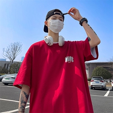 可设48小时发货支持抖音得物来样二开230克重磅美式短袖t恤MT360，男装T恤，电商A486-1