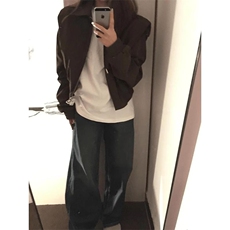 网图有货春季新款韩系超火高级感显瘦初春夹克男女A1348-P66，男装夹克，星座1505