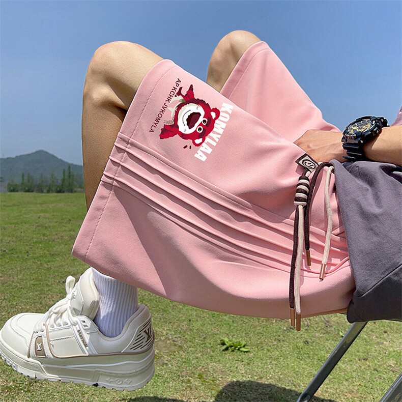 已注册直播抖音得物品质运动男五分中裤休闲短裤K362P30控48,男装牛仔裤,电商C408-1(原B339-1)