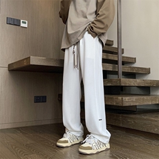 加绒秋冬季新款直筒宽松垂感运动休闲卫裤子K932特批32加绒特批42，男装休闲裤，星座718-1
