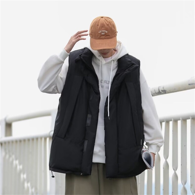 日系cityboy立领坎肩工装棉服马甲男秋冬季宽松休闲外套M1542-p60,男装背心/马甲,星座1008