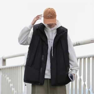 日系cityboy立领坎肩工装棉服马甲男秋冬季宽松休闲外套M1542-p60图片