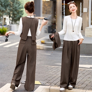 三件套2025年春季新款时尚休闲三件套裤女图片