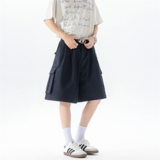 8XL-M工装西装短裤男夏季宽松大码日系痞帅高级五分裤DK26002P48，男装休闲裤，电商B312