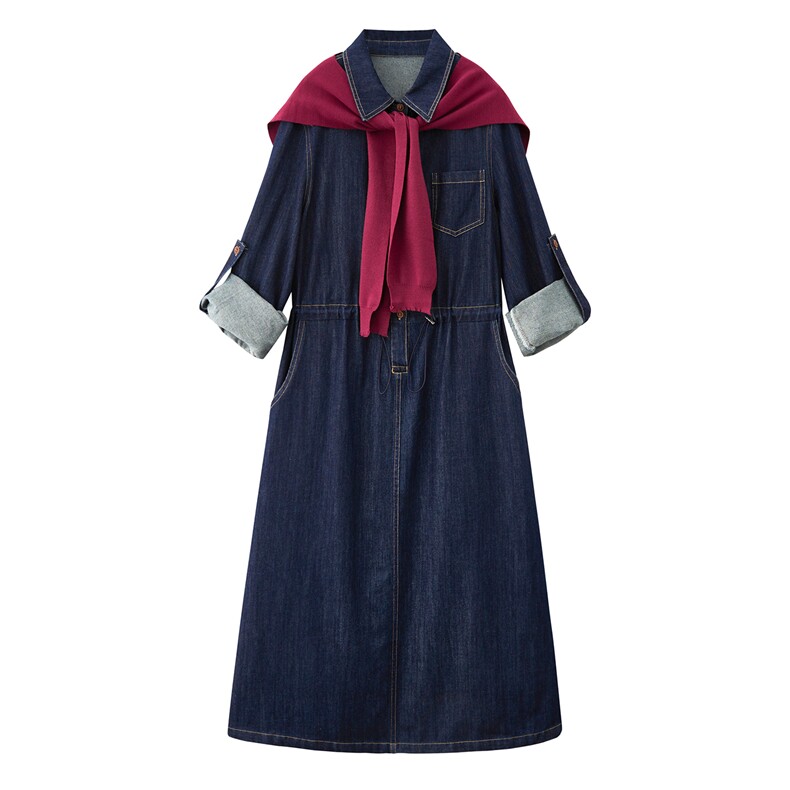 法式披肩女装连衣裙女装2025秋季新款时尚气质收腰显瘦两件套潮,女装连衣裙,E百度