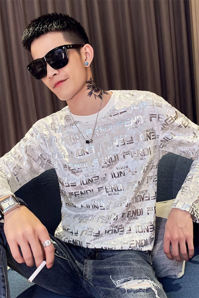 Q272021春秋季新款长袖T恤社会精神小伙圆领痞帅长袖,男装T恤,星座102A（原电商D309-1）