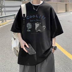 已注册/夏季外景情侣圆领宽松短袖T恤男潮运动半袖体恤DT4456/P25，男装T恤，电商B316