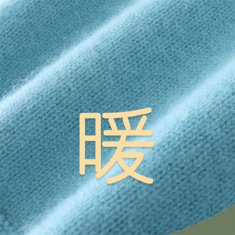 羊绒儿童毛衣女童秋冬季加厚保暖针织衫可爱猫咪图案长袖打底衫,童装毛衣,宛庄羊绒