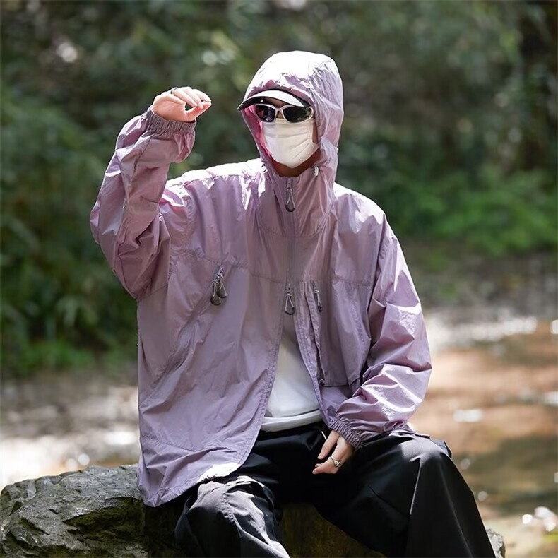 春夏季防晒衣服女设计感工装防紫外线薄款外套皮肤衣潮FT77,男装防晒衣,星座1116A-1（原606A）