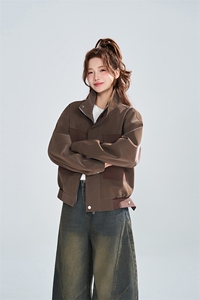 多口袋工装夹克女春秋宽松机能风潮流百搭外套 XZ309 JK8008 P95图片