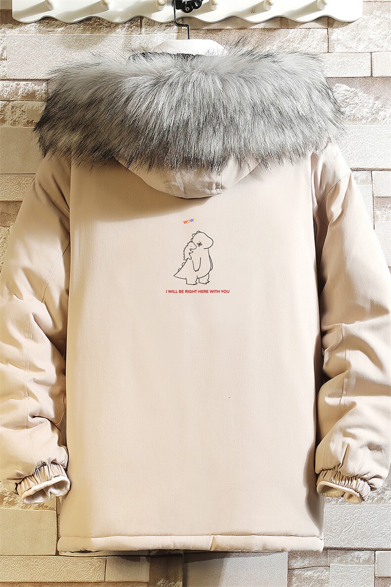 MM48140-P130冬季大毛领衣男士大码加厚袄男服砖墙,男装棉衣,电商A040A