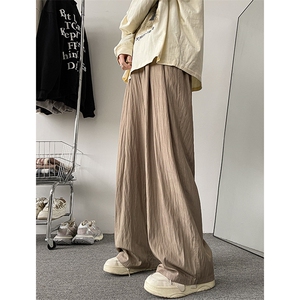 8XL-M 特大码风棉麻裤男长裤子宽松直筒型休闲拖地裤k955P65图片