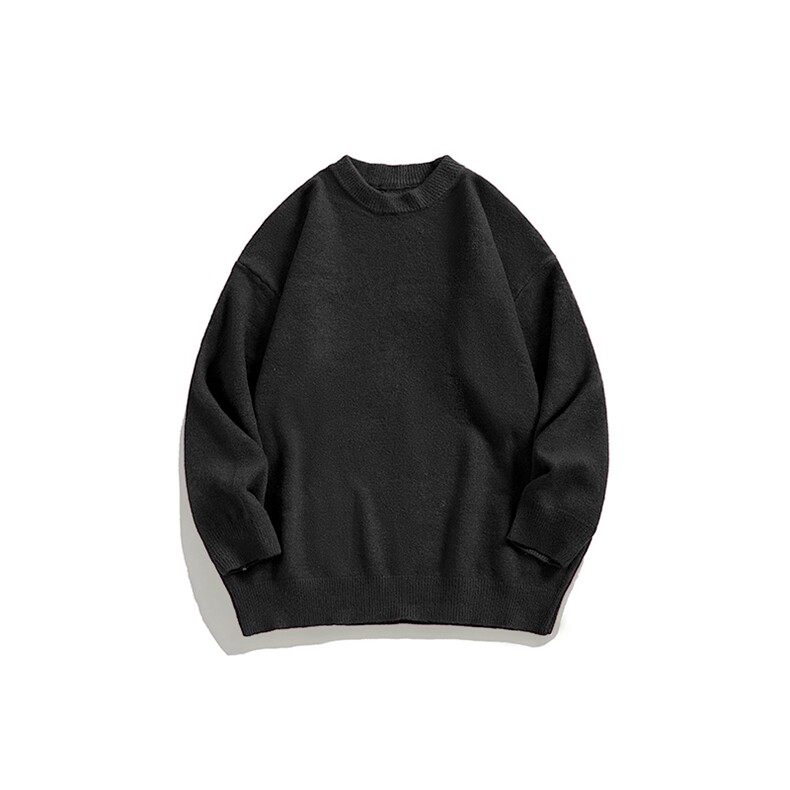 MD8812-CG-BRP42加厚款两翻领加厚毛衣慵懒风男针织衫高领线衫，男装针织衫/毛衣，星座510A-3