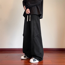2026春季-A2186TP55斜切弯刀牛仔裤男美式vibe小众水洗裤子，男装牛仔裤，电商B241