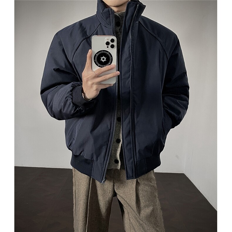 潮牌美式解构立领棒球服棉衣男秋冬中性风保暖棉服A3699特p68，男装棉衣，四季星座1118-1