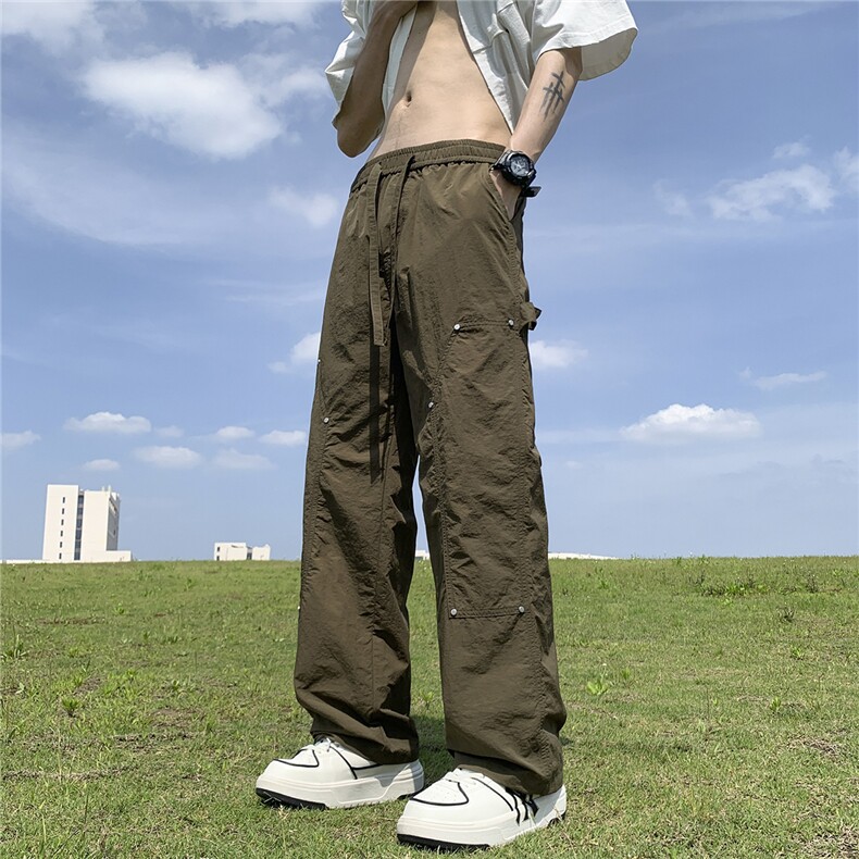皱感【三防】冰丝透气速干拖地休闲伐木裤伞兵裤XK009-P60控78,男装休闲裤,星座216(原A116)