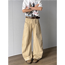美式街头复古工装伐木裤男女百搭宽松阔腿裤潮流裤子K6062-P60，男装工装外套，星座308B-2