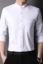 G12560男式2023年秋季新款衬衫男长立领休闲衬衣P61，男装衬衫，电商B360