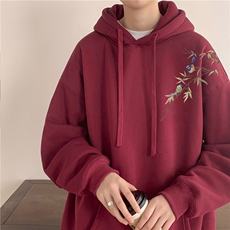 400g重磅印花连帽卫衣秋冬潮牌大码宽松外套M-5XLP50控68，女装短外套，电商B219B