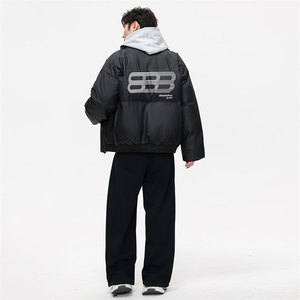 已注册白底抖音直播得物高品质加厚PU皮仿皮棉衣外套M1521P100图片