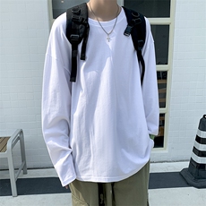 百搭长袖韩版潮流帅气休闲纯色ins潮牌秋装宽松t恤T730-P22，男装T恤，星座512-4
