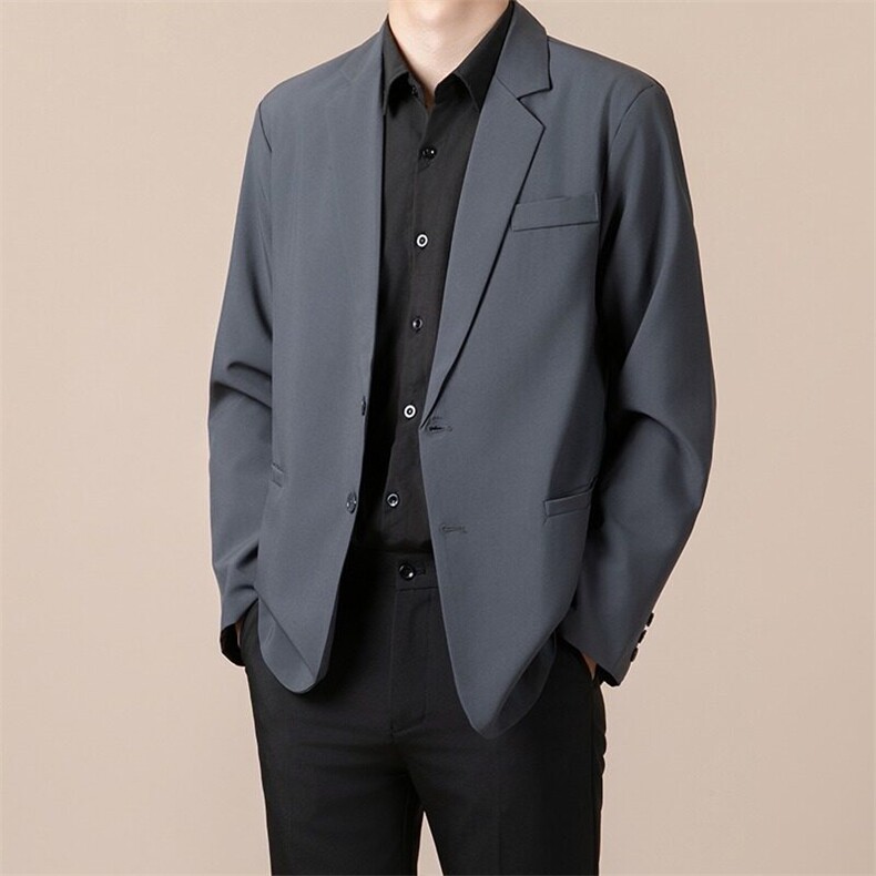 轻熟风小西装男士外套春秋季韩版潮流务休闲西服上衣W24/P60,男装西服,星座506