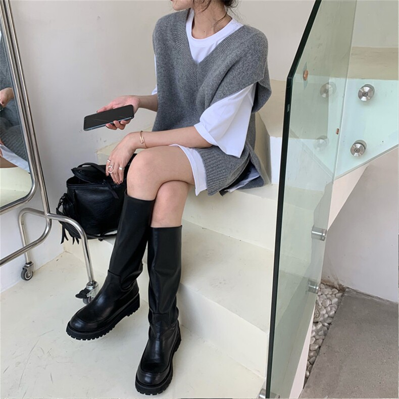 143-087解锁多季叠穿简洁V领上衣羊毛针织马甲女外穿早春,女装马甲,唯若美羊绒