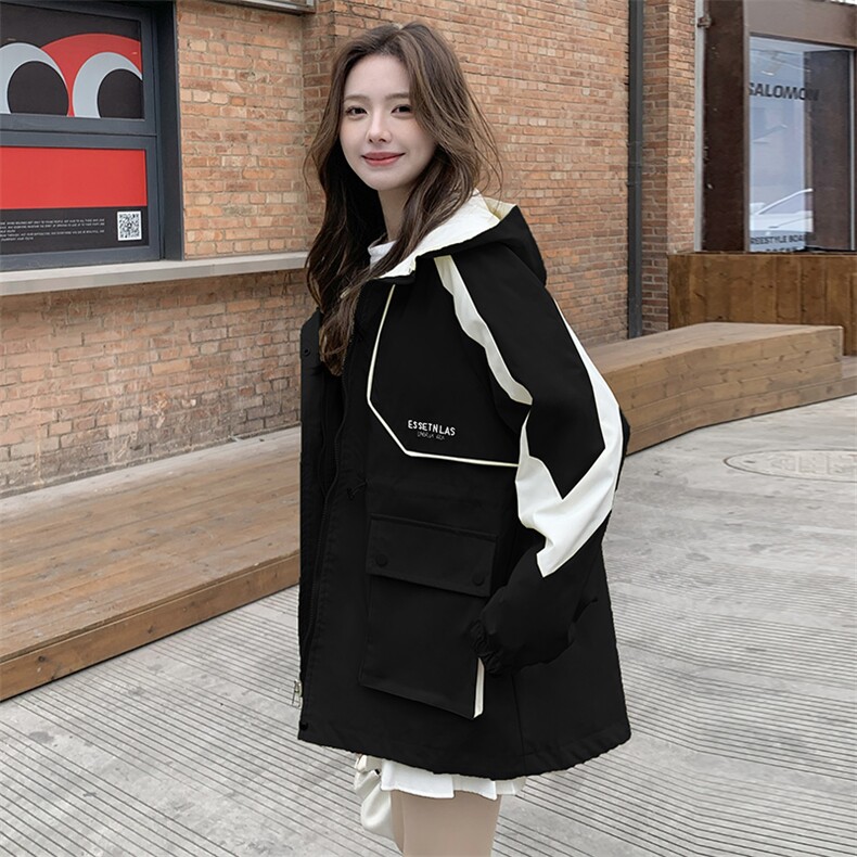 【现货】短风衣夹克派克服1C045-6007P135K198,女装风衣,红龙果