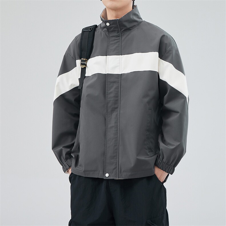 新款现货户外双面穿立领夹克男 冲锋衣外套JK901 -P75图片