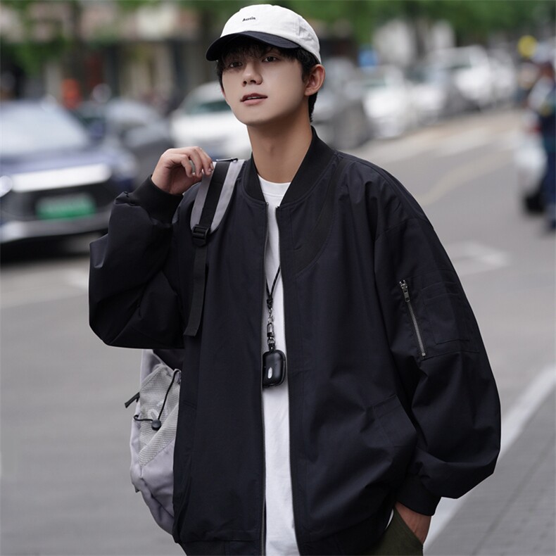 美式潮牌棒球服飞行员夹克潮流复古宽松休闲工装外套JK88-P78,男装夹克,星座308B-2