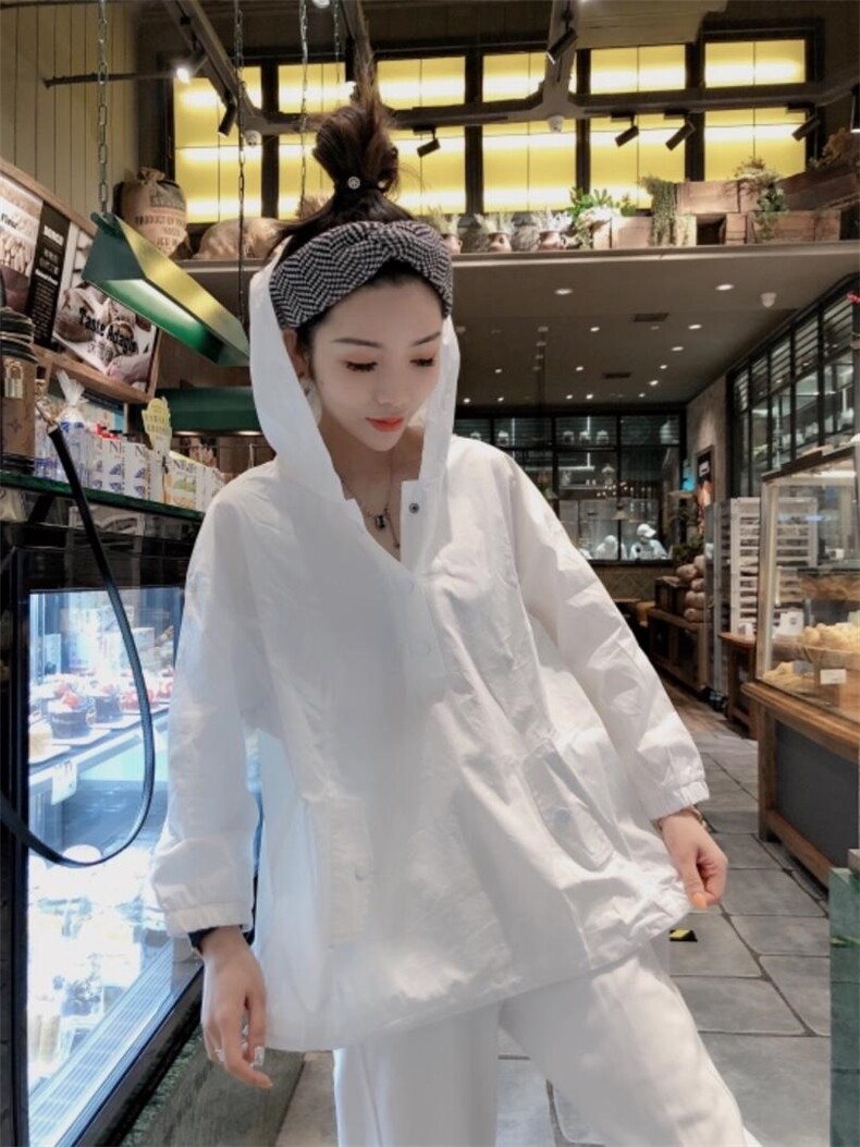 一杭带帽防晒服，四色超赞，女装，一杭