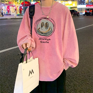 直播品质 重磅纯棉 美式蜡染水洗做旧潮牌宽松长袖t恤 CT360特P38图片