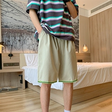 现货DM43-P25速干反光男装夏款宽松休闲短裤松紧腰抽绳运动裤，男装牛仔裤，电商D321-1