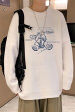 ！品质2023秋冬新款男士圆领毛衣百搭潮流针织衫毛线M321P45，男装针织衫/毛衣，电商B220