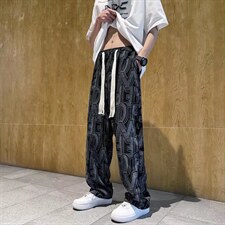 2022夏季垂坠感阔腿裤直筒男西裤Z92P32，男装休闲裤，星座1116-2