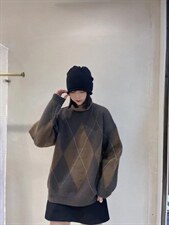 冬季新款休闲款毛衣，女装针织衫/毛衣，初唯