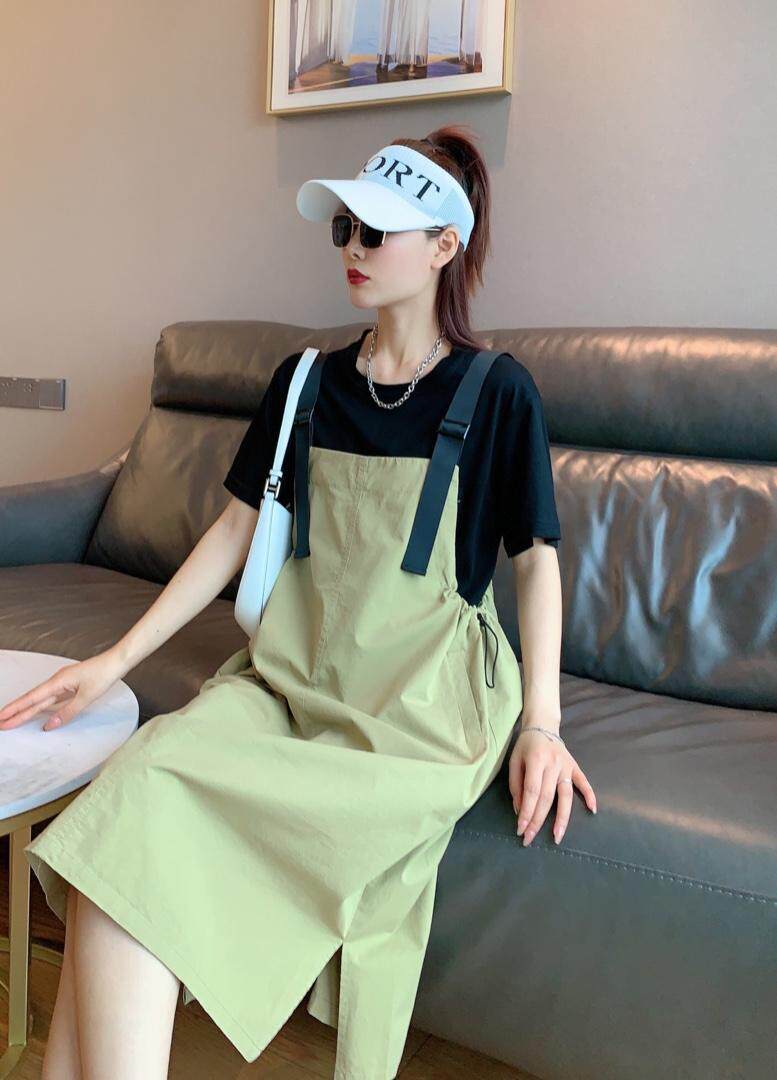 背带裙，女装，九品格格