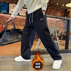 RK8957冬季新款个性时尚加绒加厚保暖男士弯刀裤宽松长裤大码卫裤，男装休闲裤，电商A368