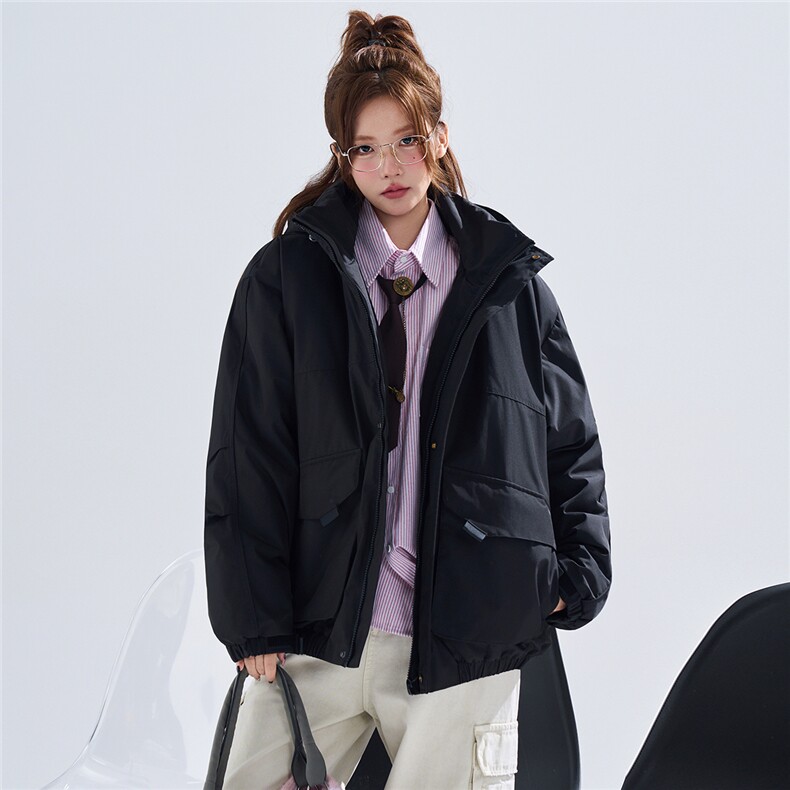 新款冬季大码羽绒棉服棉袄连帽工装韩版宽松外套A436-2533-P98,男装棉衣,电商A436